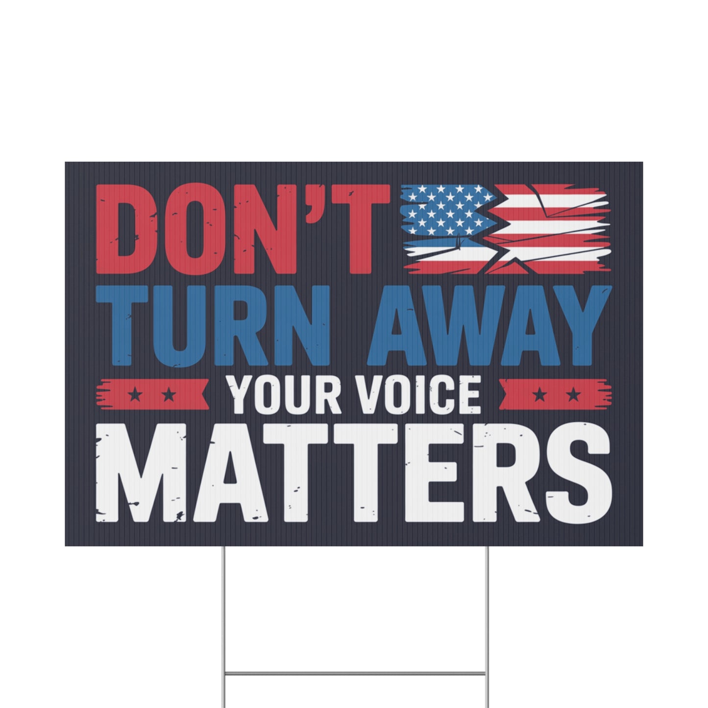 Your Voice Matters Yard Sign, Resistance Yard Sign, Protest Signs, Anti Trump Signs, Resist Signs, Signs for Protest, Multiple Sizes