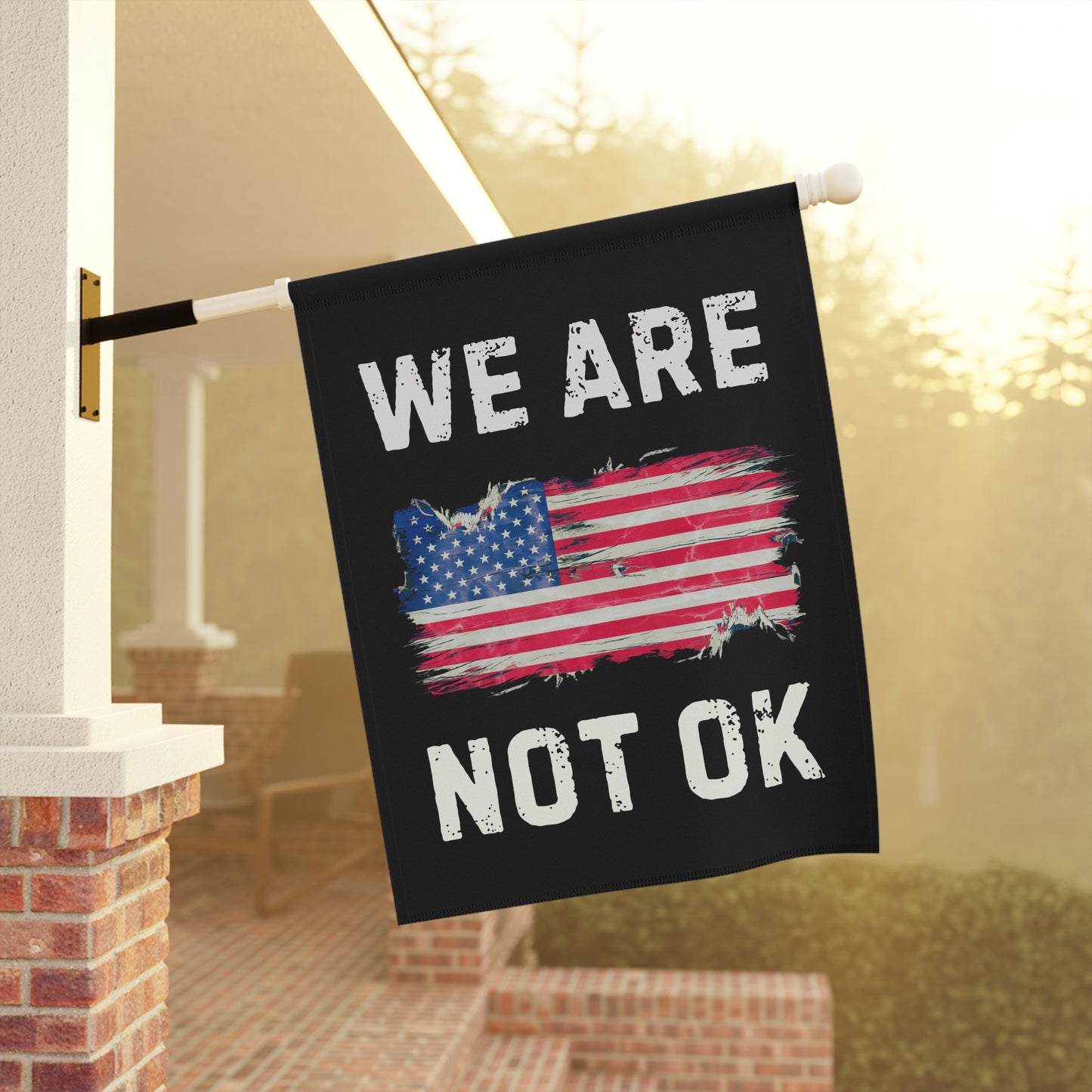 We Are Not OK Flag | Anti-Trump Protest Flag | Democracy Resistance Flag | 2 Sizes