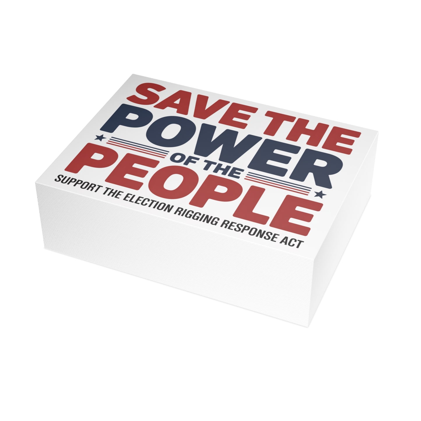 Prop 50 Postcards, Election Rigging Response Act Postcards, 6.25" x 4.6", 10, 30 or 50 Pack
