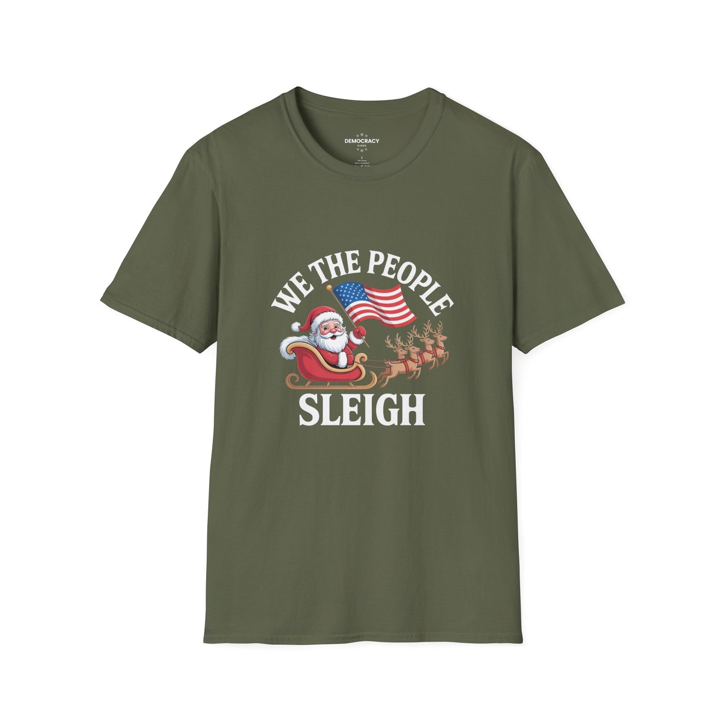 We the People Sleigh Tshirt, Unisex, Multiple Colors, Merry Resistmas Shirt, Holiday Tshirt, Holiday Shirt, Christmas Tshirt, Free Shipping