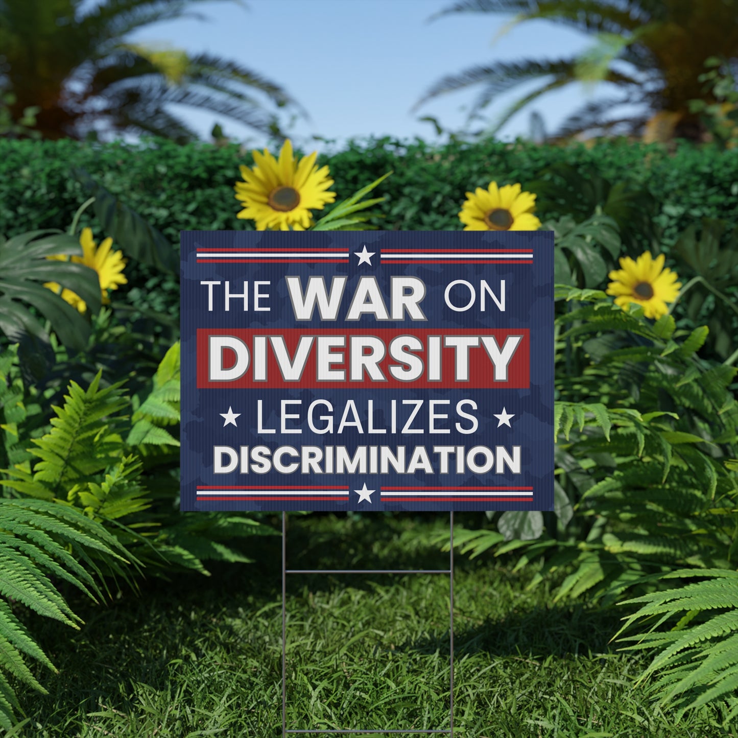 War on Diversity Yard Sign, Anti Trump Yard Sign, Anti Trump Lawn Sign, Project 2025 Yard Sign, Project 2025 Lawn Sign