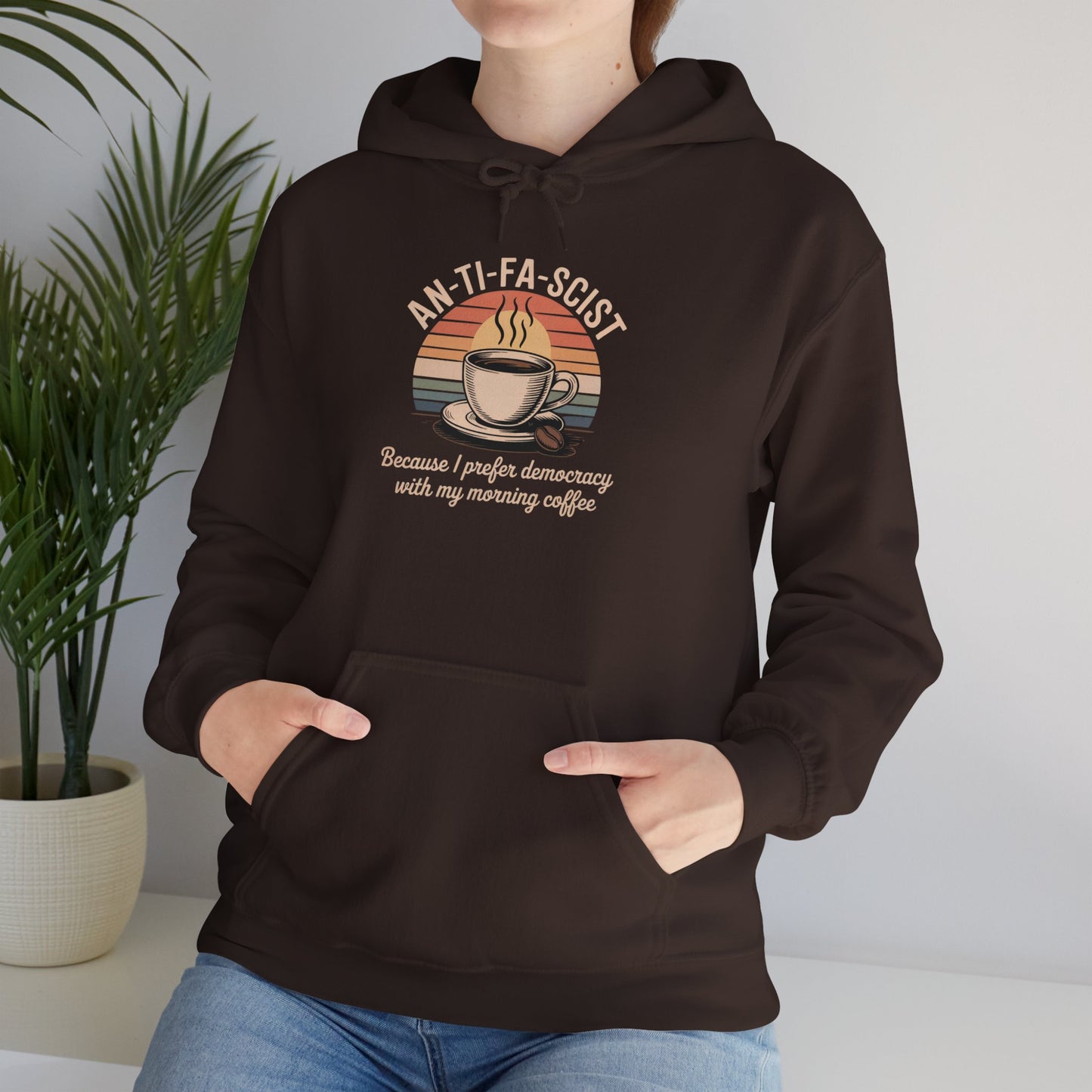 Funny Antifa Hoodie, Anti Fascist Hoodie, Anti Fascism Hoodie, Funny Anti Trump Hoodie, Funny Political Hoodie, Unisex Style, Free Shipping
