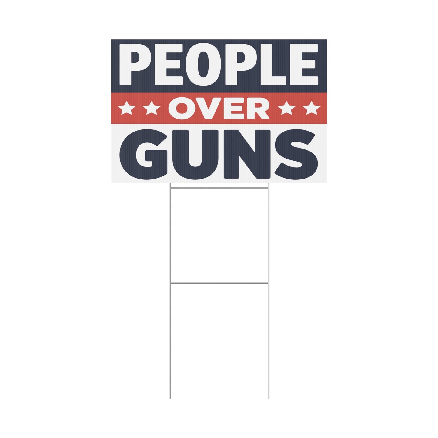 People Over Guns Yard Sign, Gun Reform Yard Sign, Gun Laws Yard Sign Multiple Sizes, Print on Both Sides, 2 Sizes Available