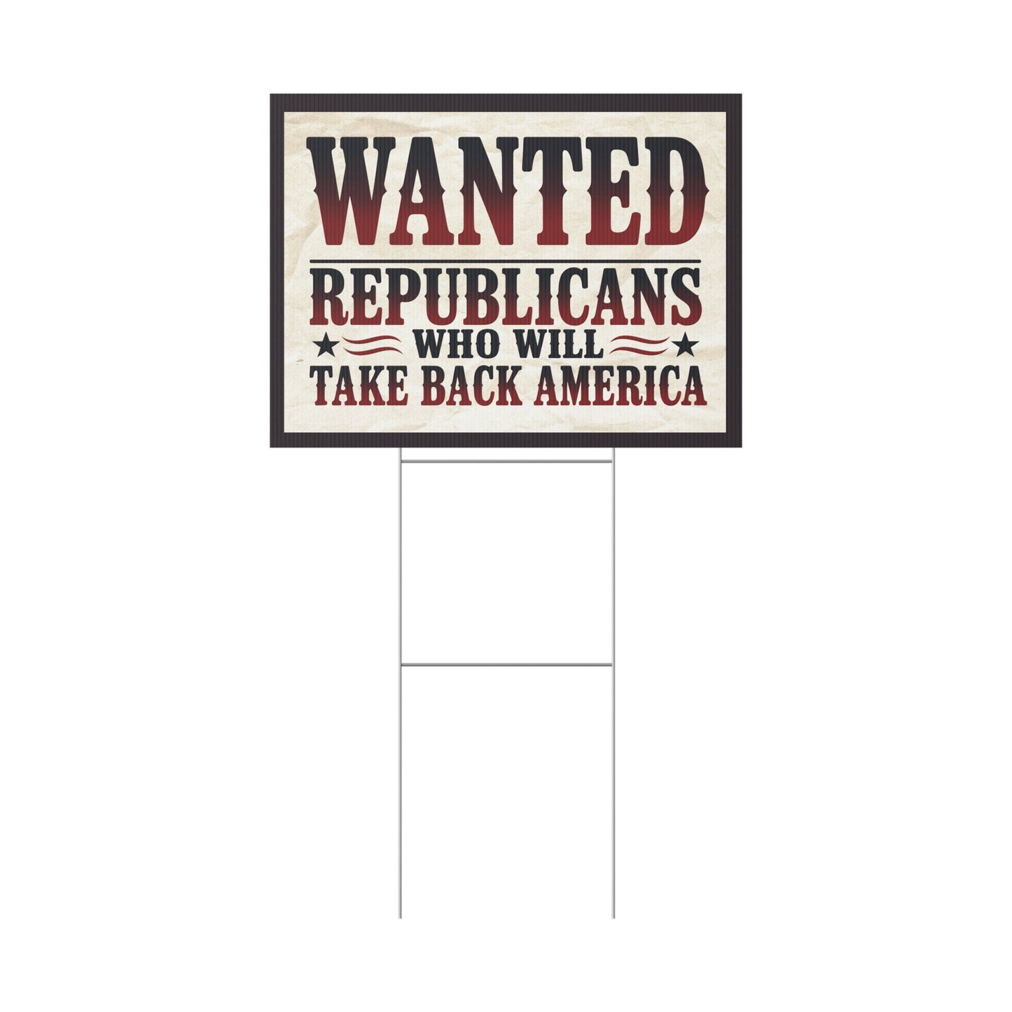 Anti MAGA Yard Sign, Republican Yard Sign Country Over Party Yard Sign, Print on Both Sides, Multiple Sizes