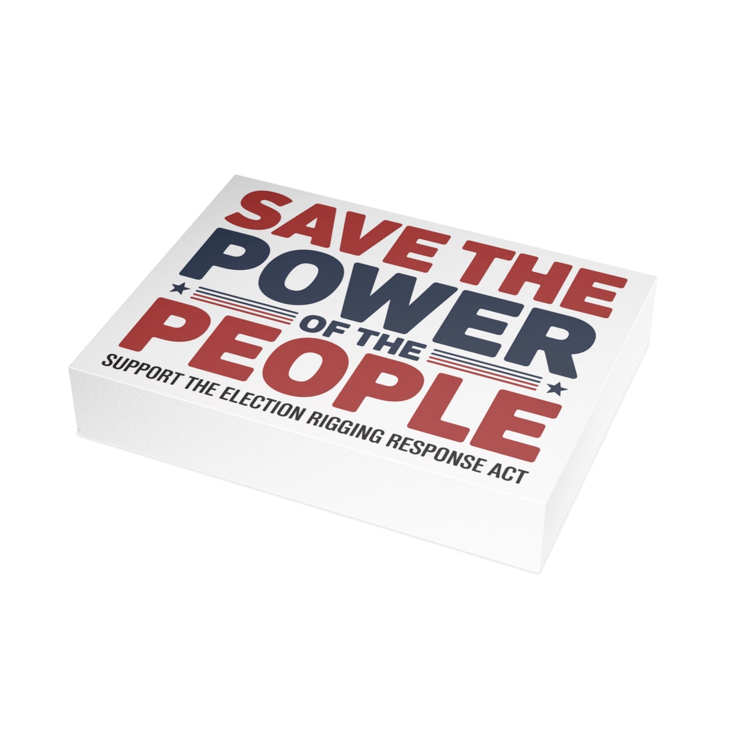 Prop 50 Postcards, Election Rigging Response Act Postcards, 6.25" x 4.6", 10, 30 or 50 Pack