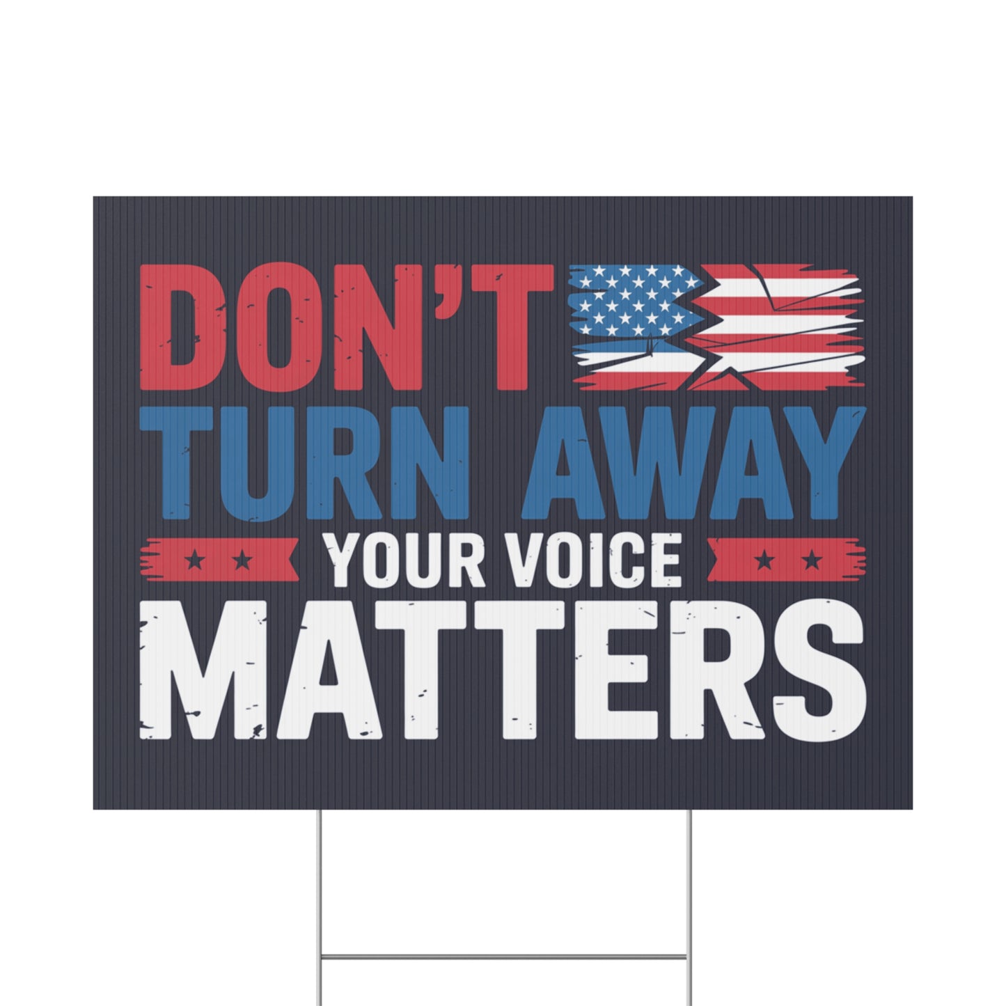 Your Voice Matters Yard Sign, Resistance Yard Sign, Protest Signs, Anti Trump Signs, Resist Signs, Signs for Protest, Multiple Sizes