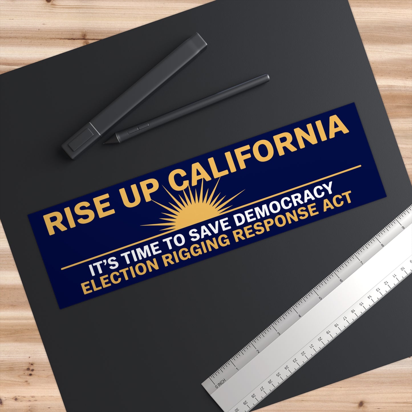 Election Rigging Response Act Bumper Sticker, Prop 50 Bumper Sticker, Gerrymandering Bumper Sticker, Redistricting Bumper Sticker