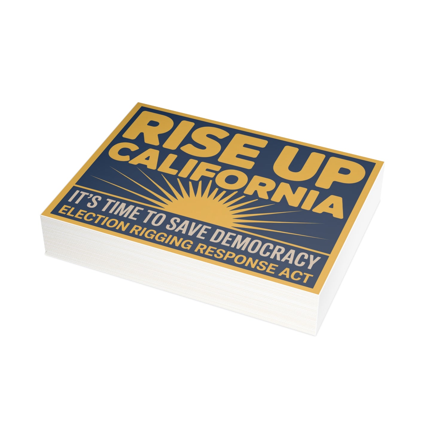 Prop 50 Postcards, Election Rigging Response Act Postcards, 6.25" x 4.6", 10, 30 or 50 Pack