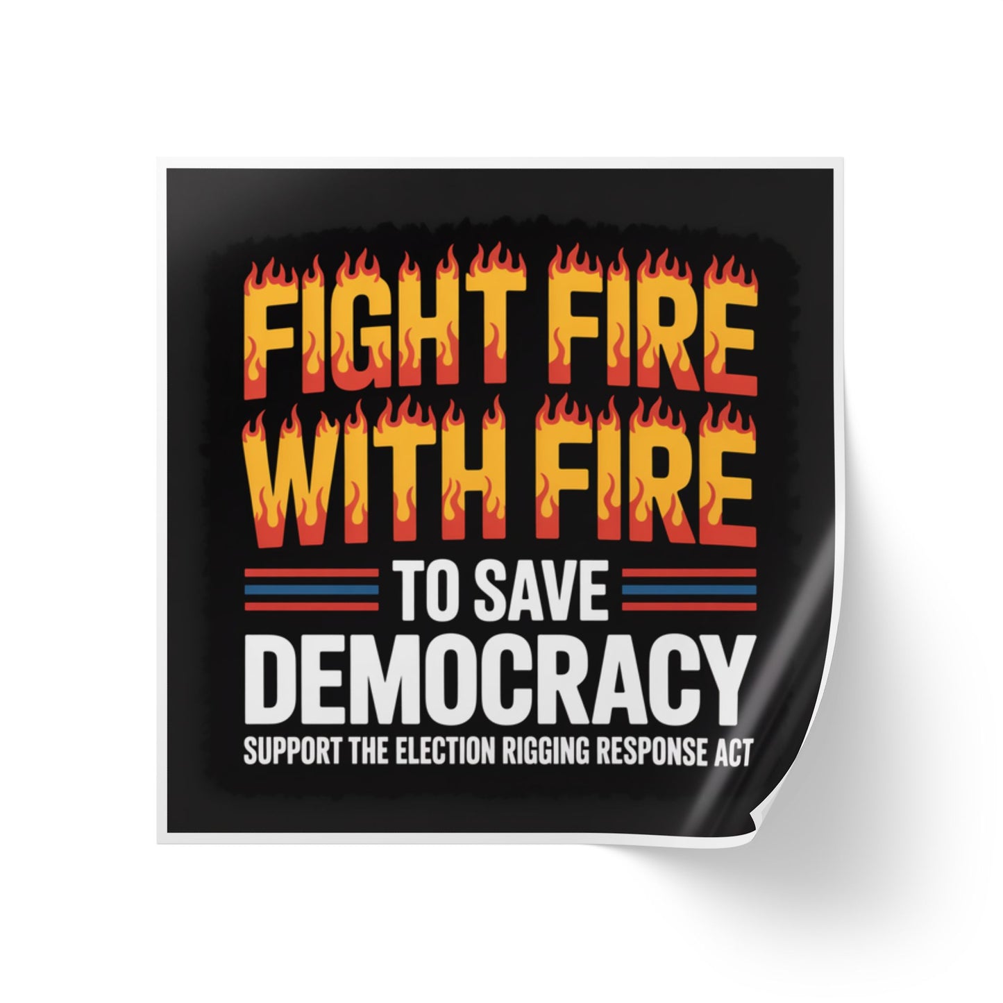 Yes on Prop 50 Stickers, Rolls of 50, 100 or 250, 1 inch or 2 inches, Free Shipping, Election Rigging Response Act Stickers.