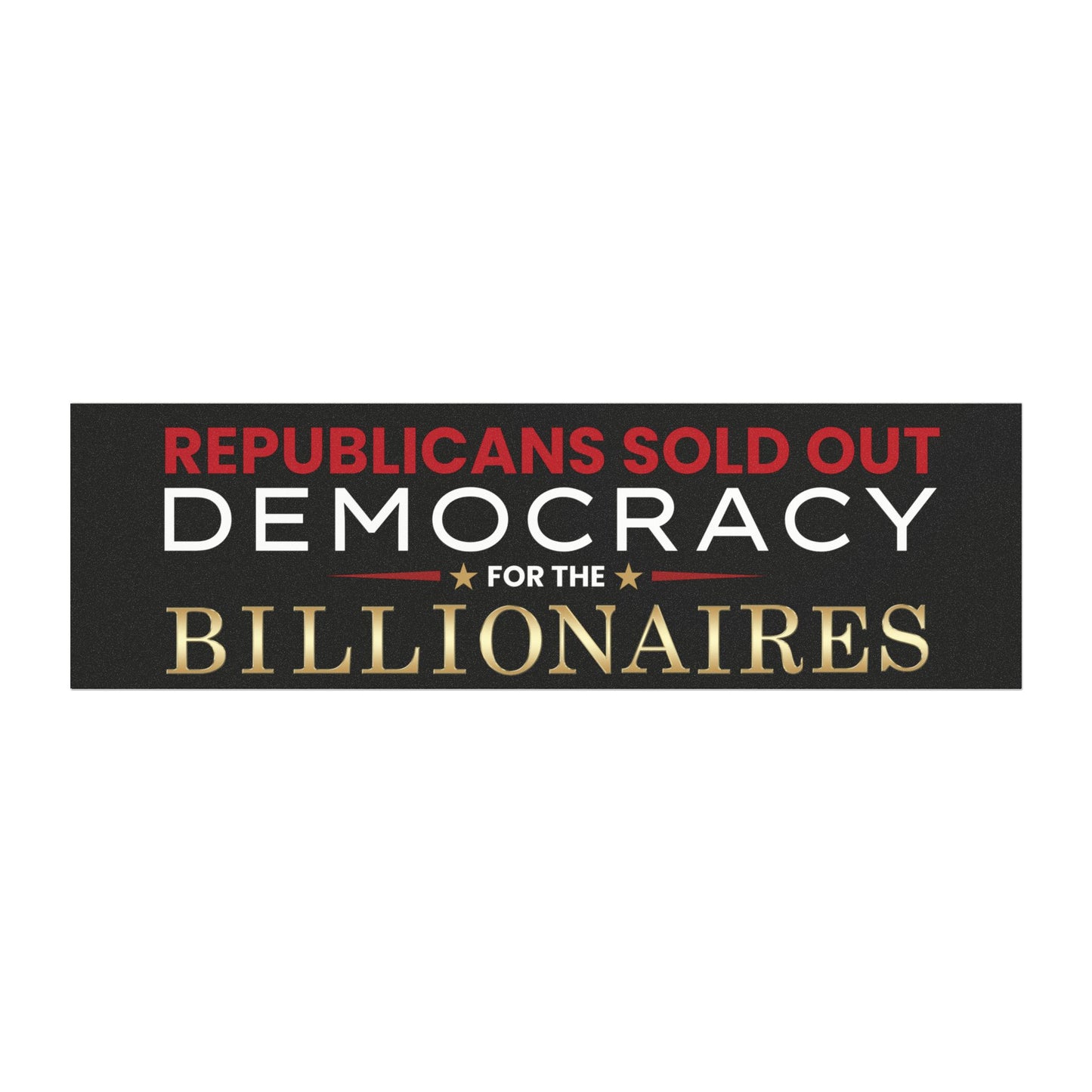 Anti-Trump Car Magnet | 10" x 3" Political Bumper Magnet | Pro-Democracy Activist Sign
