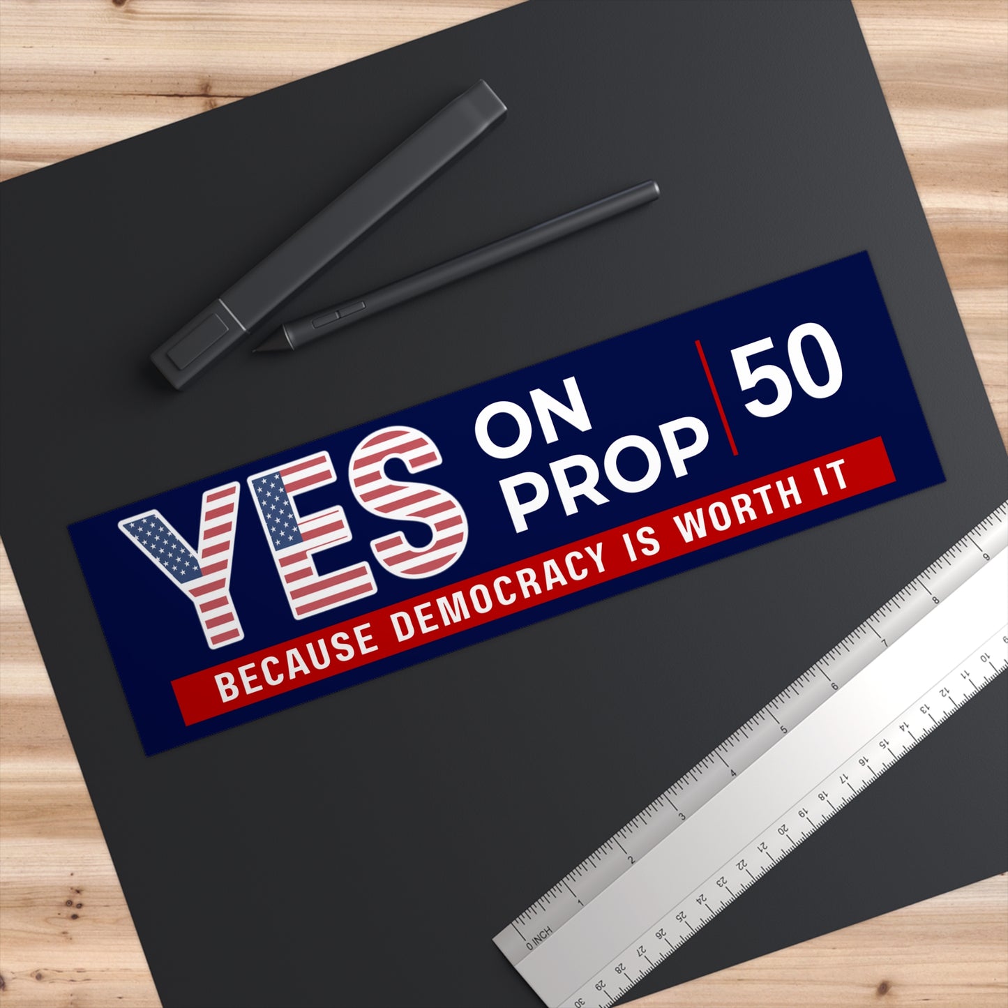 Yes on Prop 50 Bumper Sticker, Election Rigging Response Act Bumper Sticker, Free Shipping