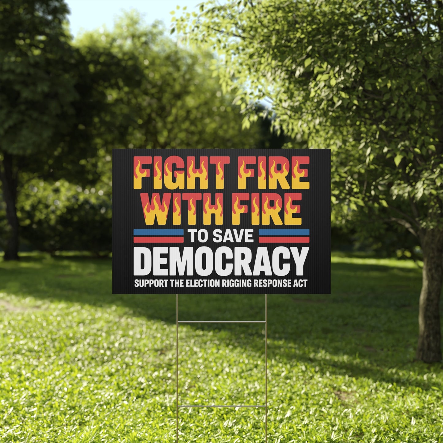 Election Rigging Response Act Yard Sign, Prop 50 Yard Sign, Gerrymandering Yard Sign, CA Protest Sign, California Signs