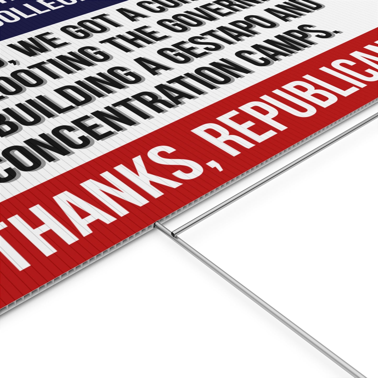 Anti Trump Yard Sign | Protest Sign | Anti Trump Sign | Political Yard Sign - Print on Both Sides - 18" x 24"