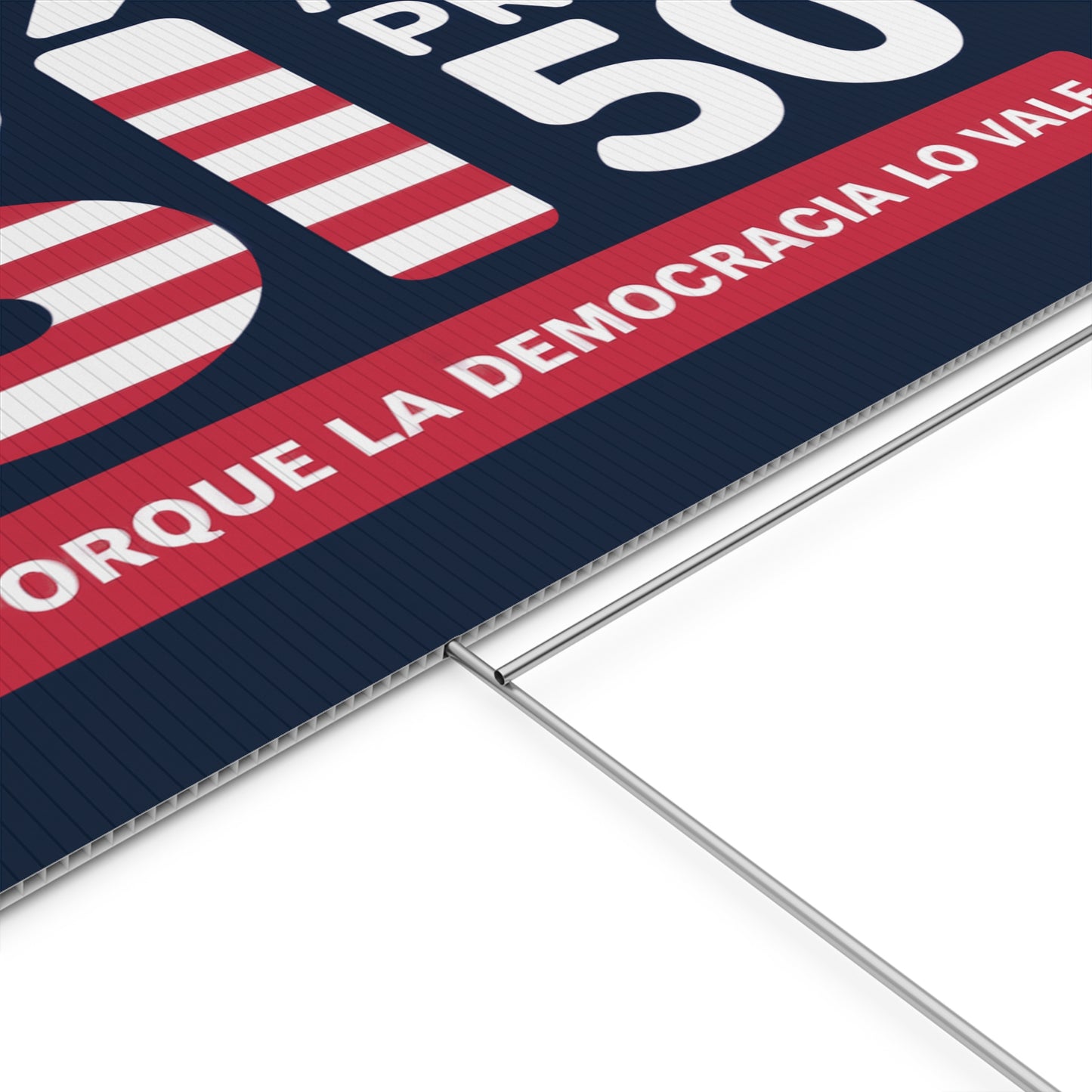 Yes On Prop 50 Yard Sign (SÍ al Prop 50 Letrero de Jardín) – Bulk Packs of 5, 10, 20