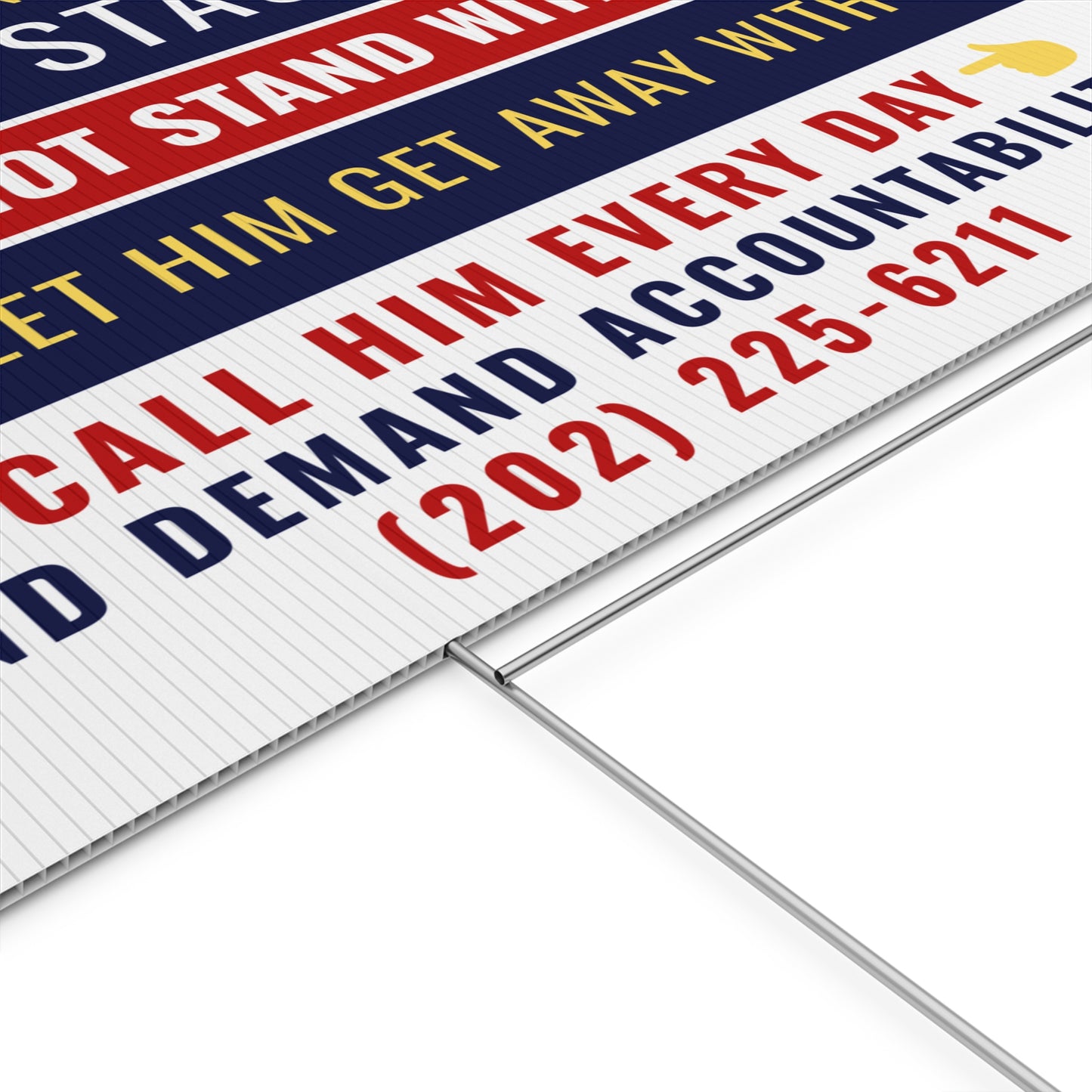 Minnesota Congressman Pete Stauber 24" x 18" Yard Signs w/H Stakes - Bulk Orders - Low Minimum Quantity - Free Shipping