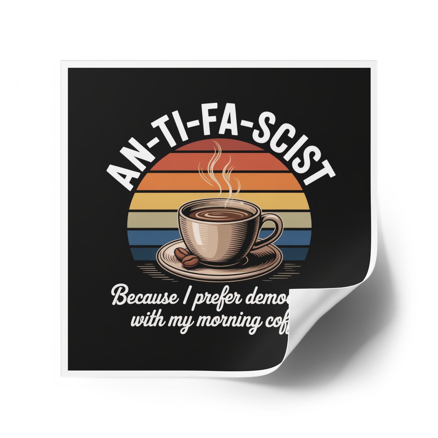 Civic Statement Wholesale Stickers 4" x 4" Gloss Weatherproof Vinyl - Top Selling Design - High Profit Margin