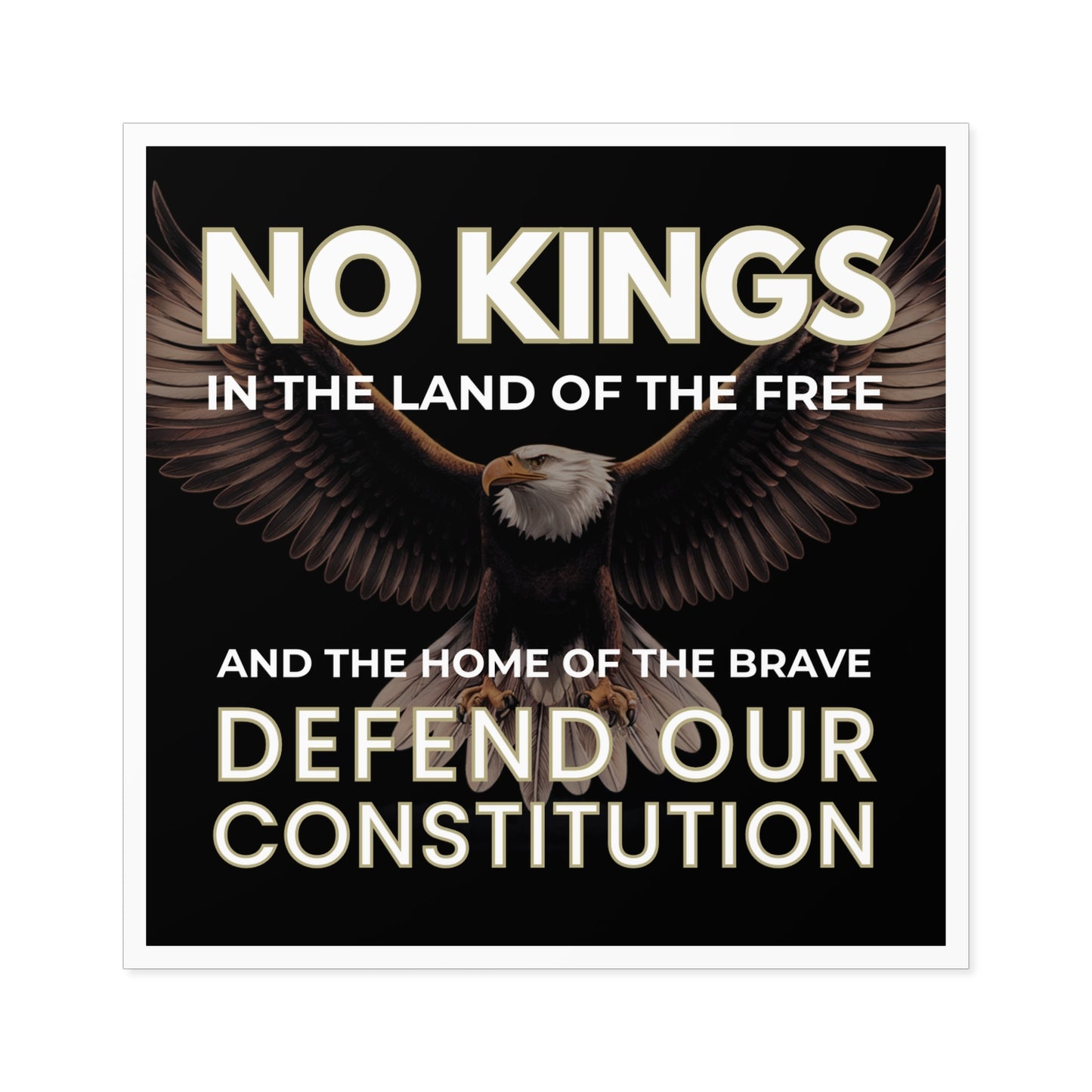 Civic Statement Wholesale Stickers 4" x 4" Gloss Weatherproof Vinyl - Top Selling Design - High Profit Margin