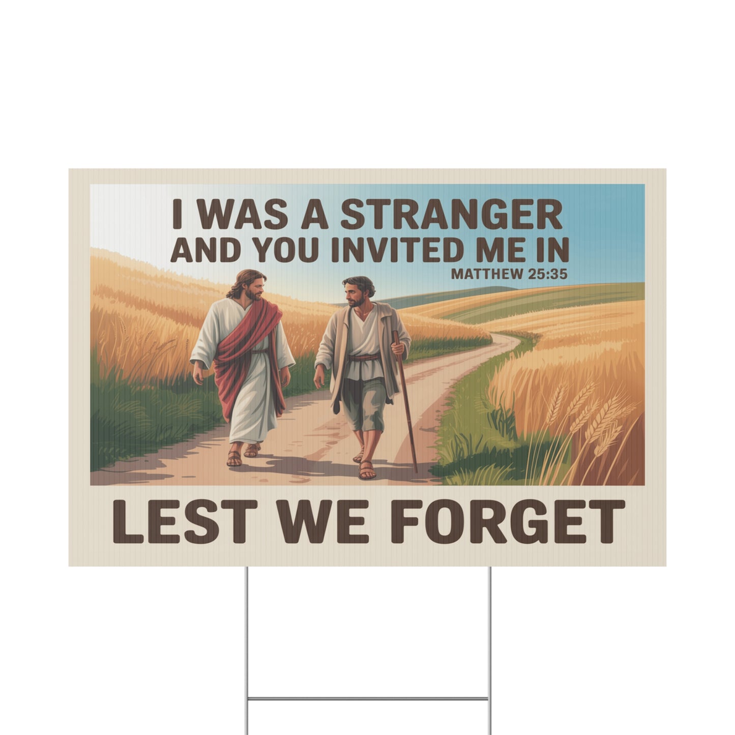 Christian Yard Sign, Pro Democracy Yard Sign, Political Christmas Yard Sign - 2 Sizes