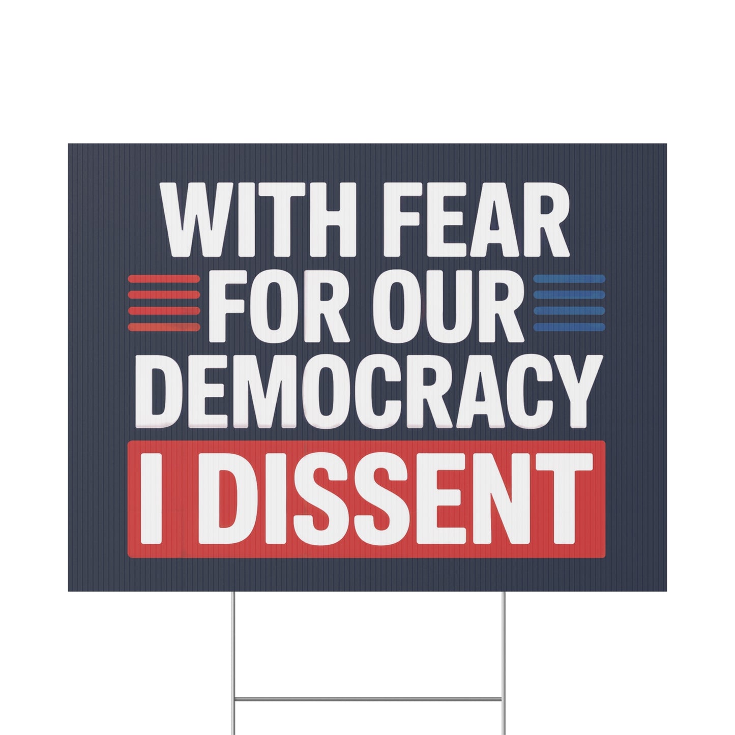 Civic Statement Wholesale Custom Yard Signs – 24″×18″ Double-Sided Weatherproof Political Signs w/H Stakes