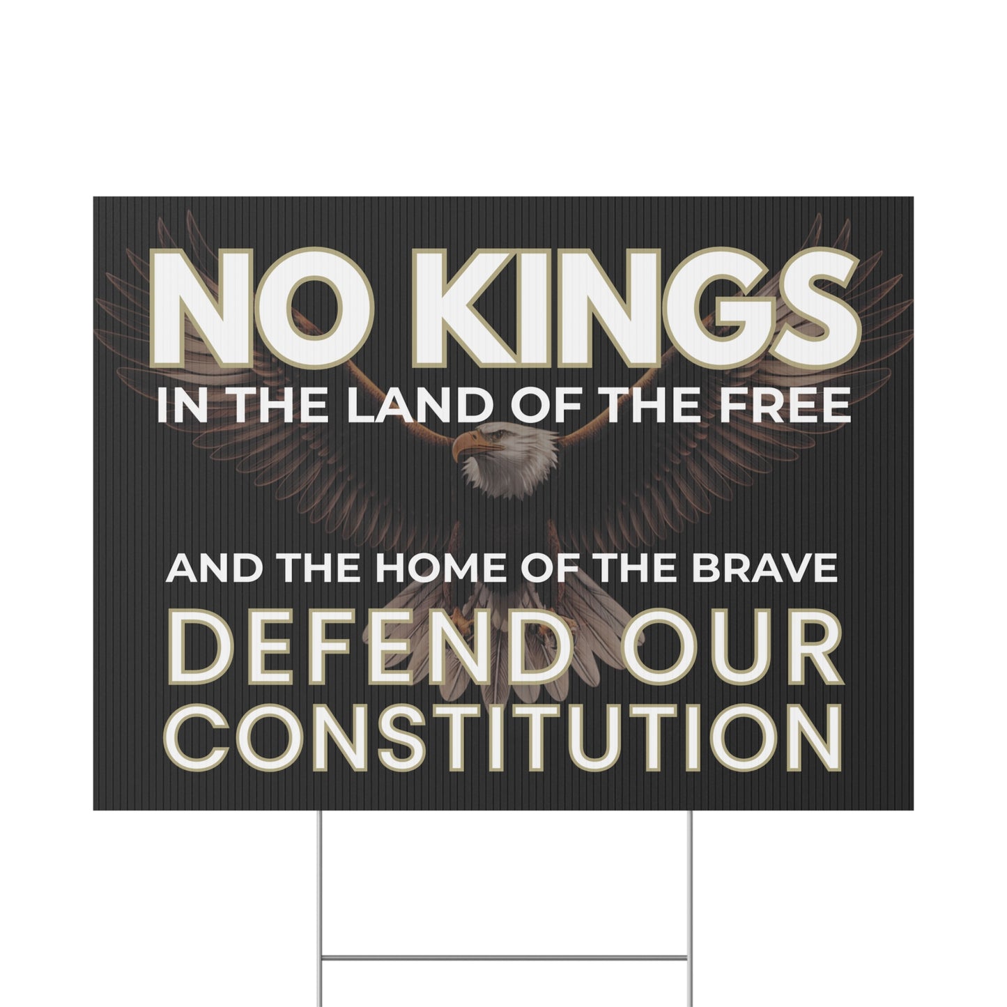 Civic Statement Wholesale Custom Yard Signs – 24″×18″ Double-Sided Weatherproof Political Signs w/H Stakes