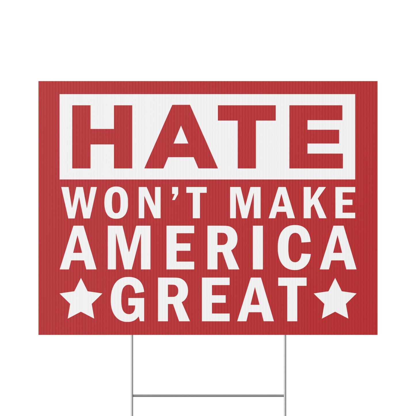Civic Statement Wholesale Custom Yard Signs – 24″×18″ Double-Sided Weatherproof Political Signs w/H Stakes