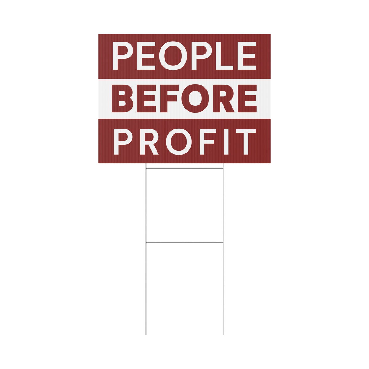 People Before Profit Yard Sign, Midterms Yard Sign