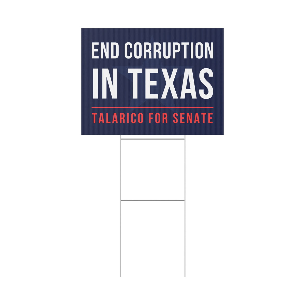 James Talarico Yard Sign, Texas Senate Yard Sign, End Corruption In Texas