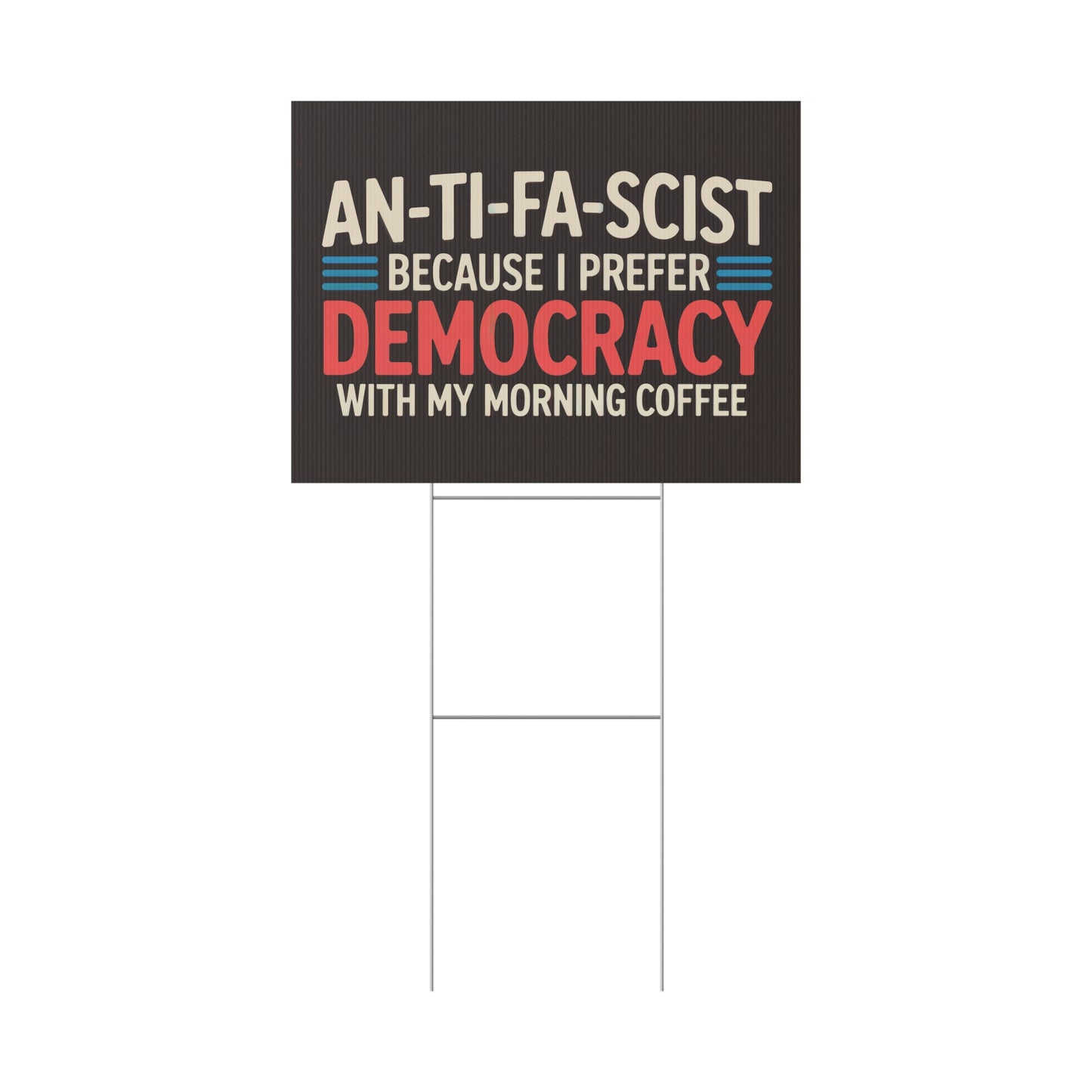 Civic Statement Wholesale Custom Yard Signs – 24″×18″ Double-Sided Weatherproof Political Signs w/H Stakes