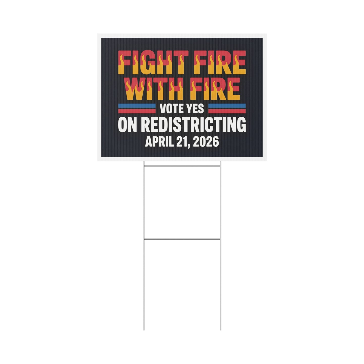 Yes on Virginia Redistricting Yard Sign - Virginia Special Election Yard Signs