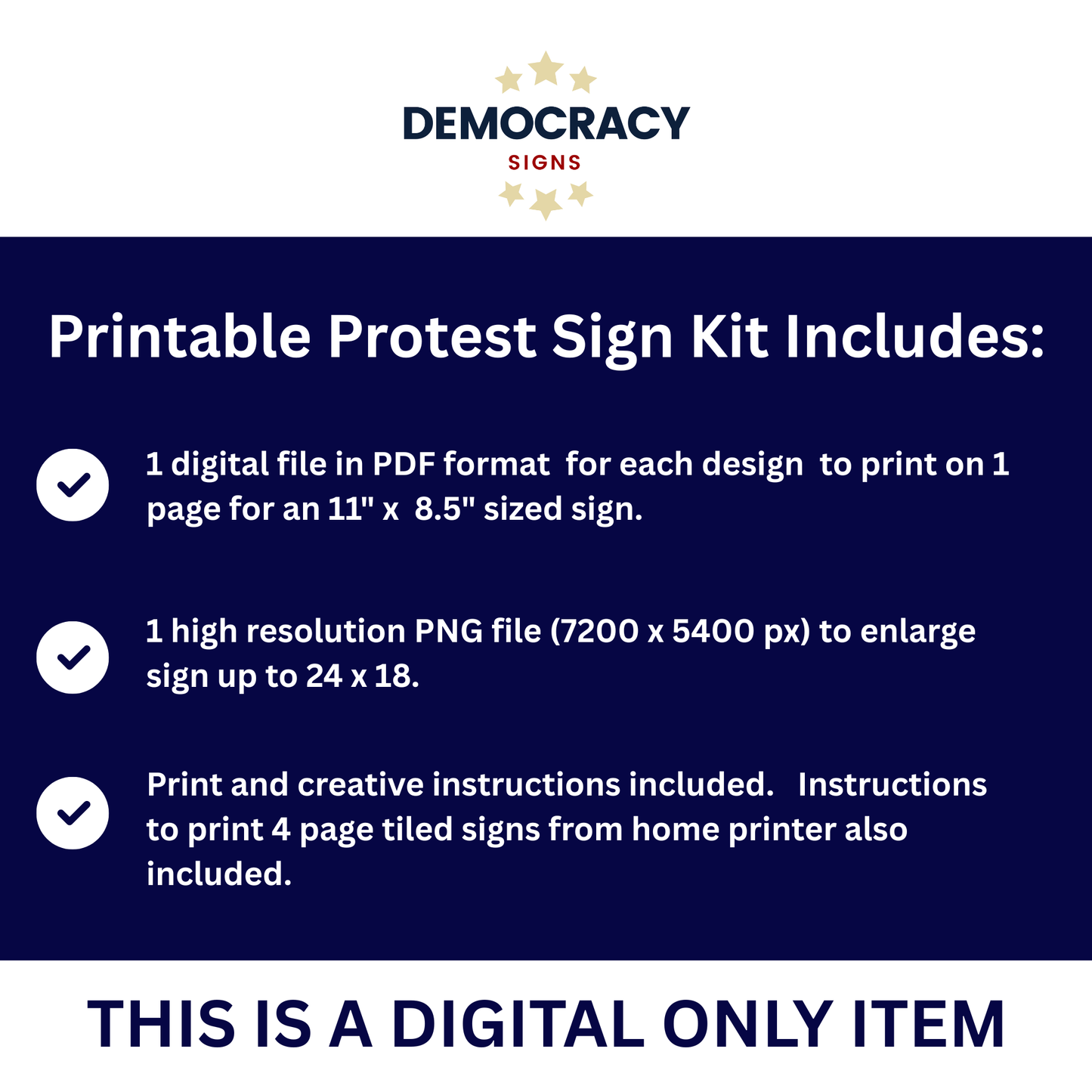 No War For Oil - Printable Anti Trump Sign - PDF and High Res PNG Files Included