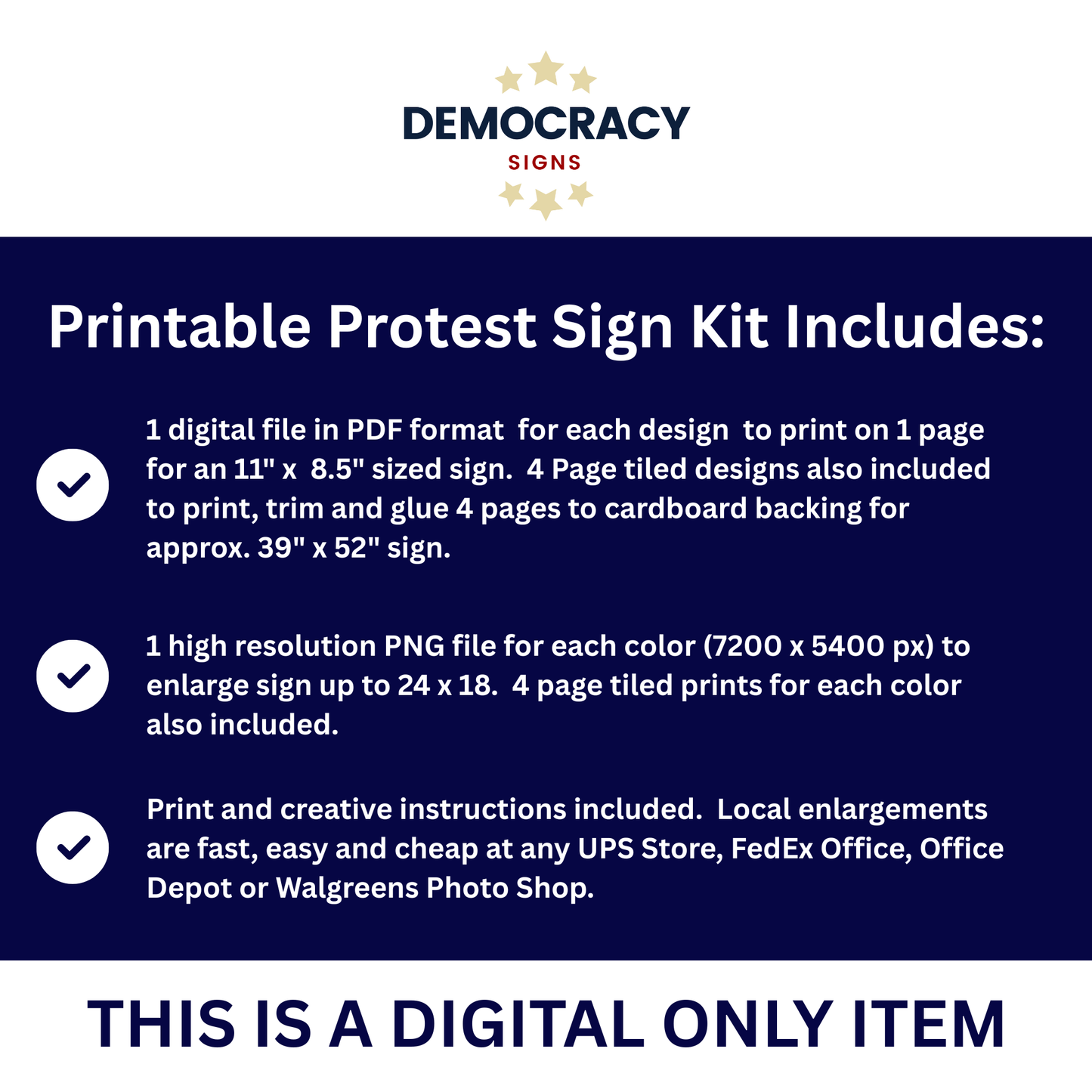 Anti ICE Protest Sign - ICE OUT- Printable Protest Sign Kit - Protest Sign PNG