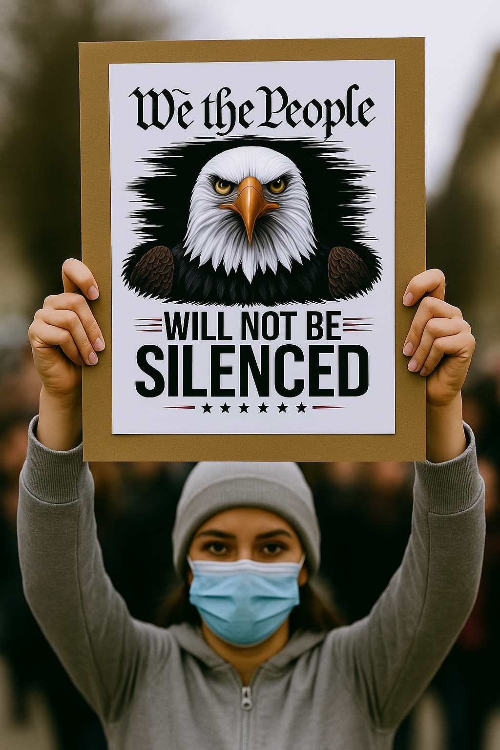 Print at Home Protest Sign Kit, 3 Signs Included, 8.5" x 11", Print and Glue to Cardboard, Printable Protest Signs, Ready in 5 Minutes