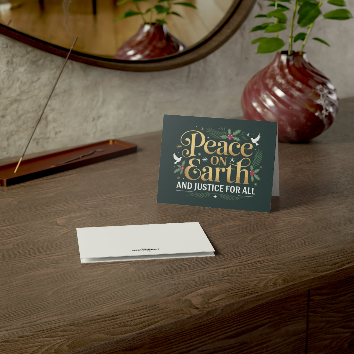 Peace on Earth and Justice for All greeting card, context-2