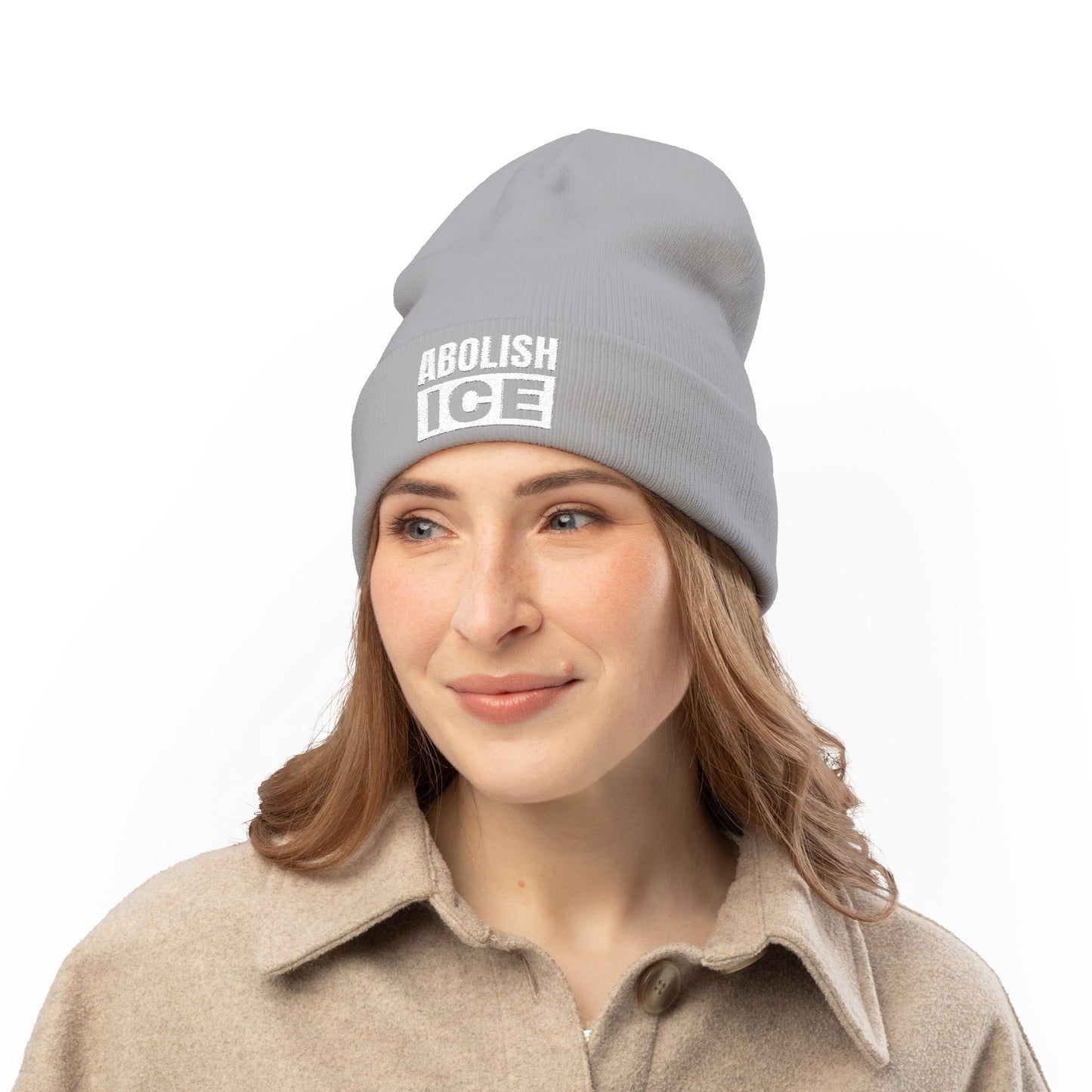 Abolish ICE Hat | Embroidered Knit Beanie | Anti ICE Hat | Abolish ICE Beanie | Multiple Colors