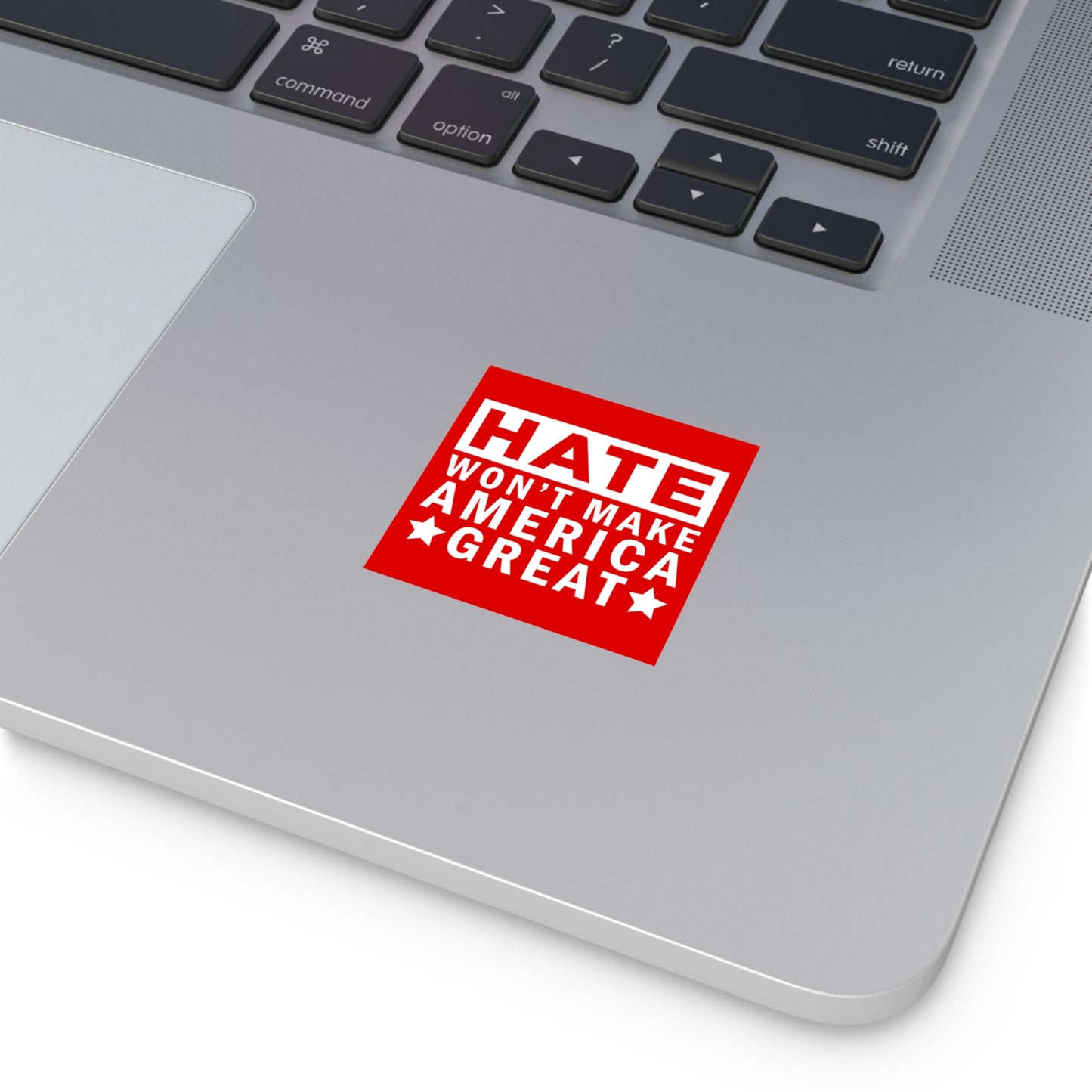 no hate laptop sticker