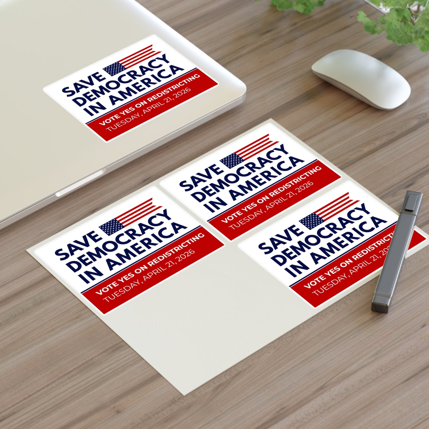 Virginia Redistricting Vote Yes Sticker Sheet | Virginia Special Election Stickers