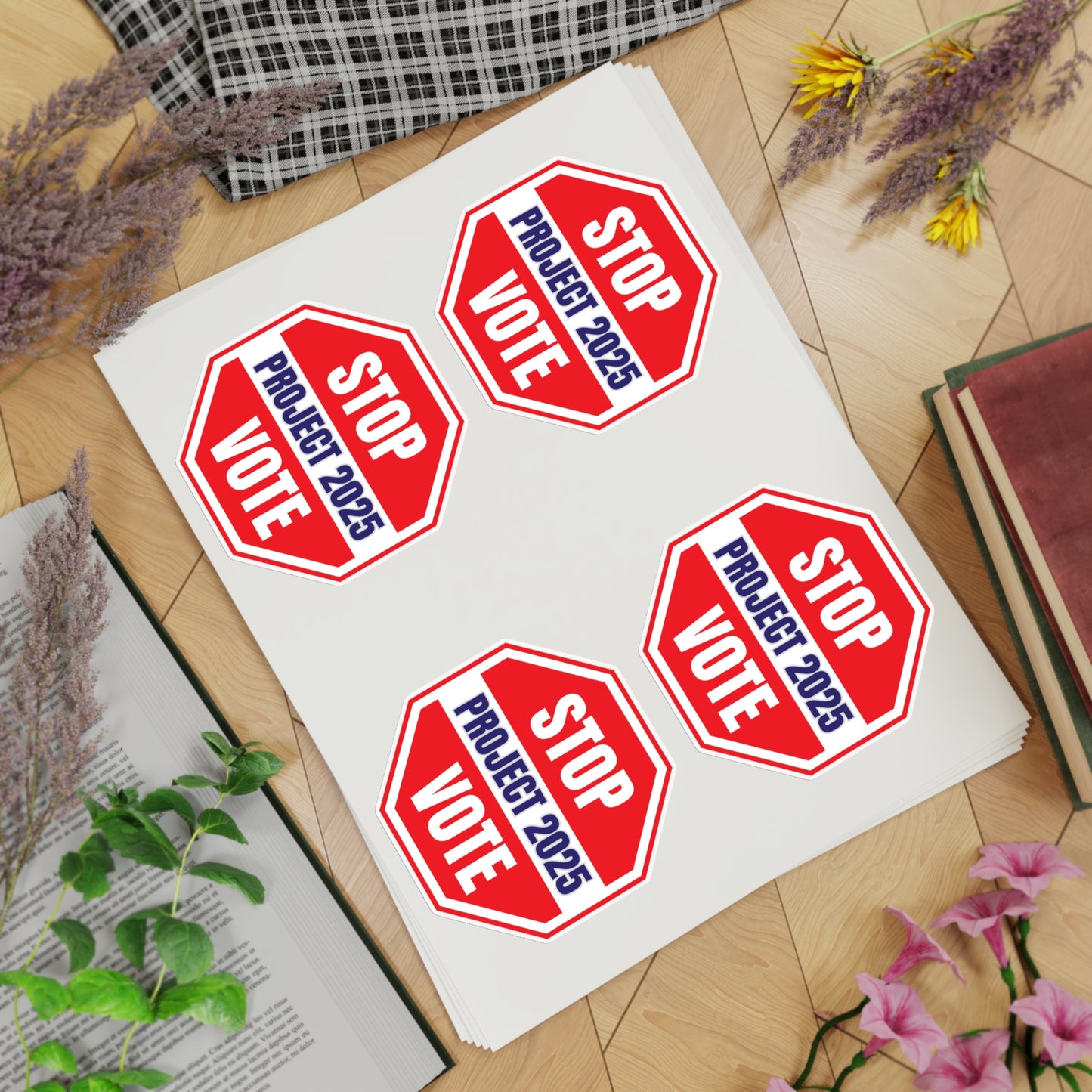 Stop Project 2025 Sticker Sheet Bundle, 20 Indoor/Outdoor Stickers, Free Shipping, Vote Stickers, Election Stickers