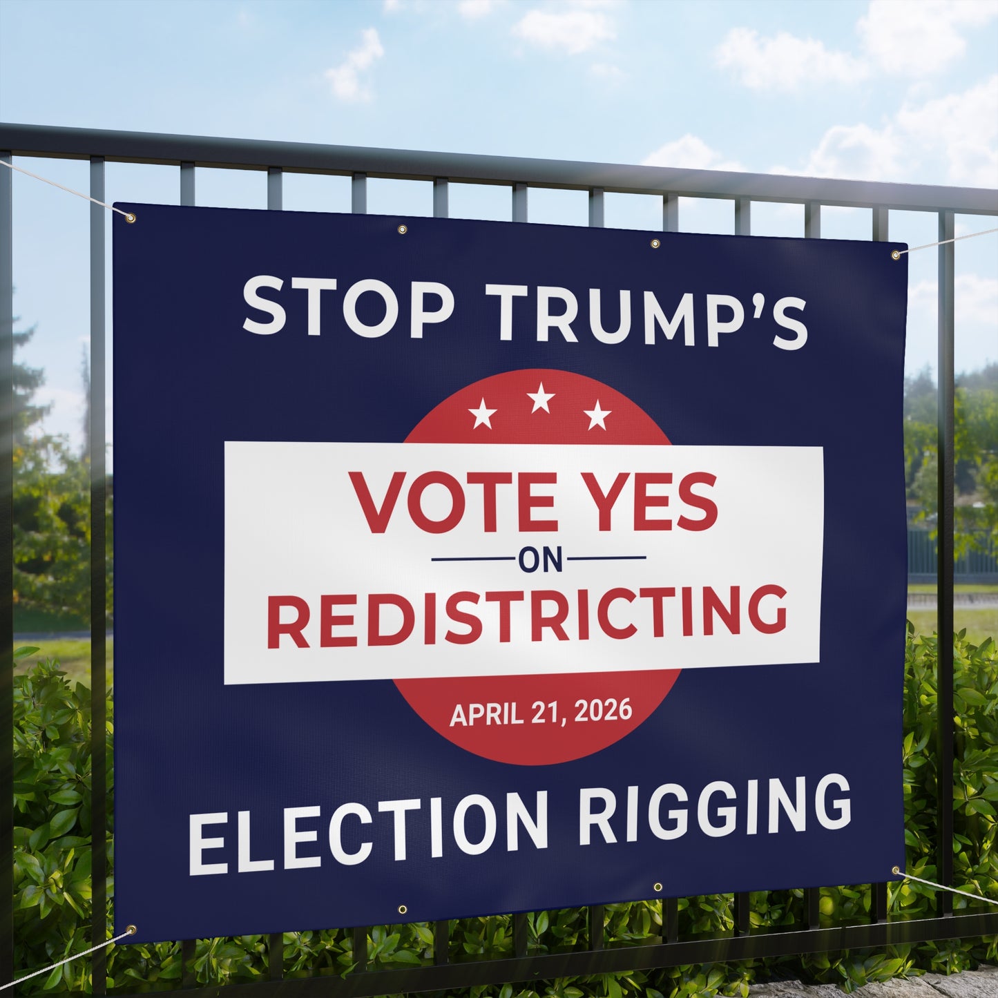 Vote Yes on Virginia Vinyl Banner — Virginia Redistricting Signs