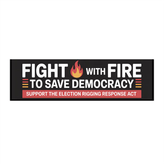 Election Rigging Response Act Bumper Sticker, Prop 50 Bumper Sticker, Gerrymandering Bumper Sticker, Redistricting Bumper Sticker