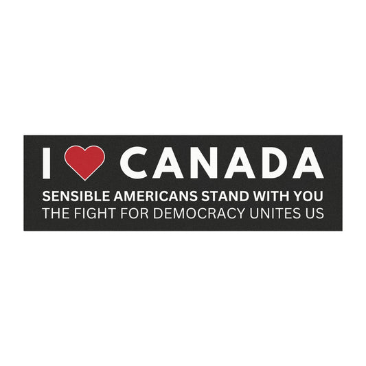 I Love Canada Car Magnet, Bumper Magnet, Custom Magnet, Anti Trump Magnet, Car Decal, Magnet for Car, Anti Trump Bumper, Free Shipping