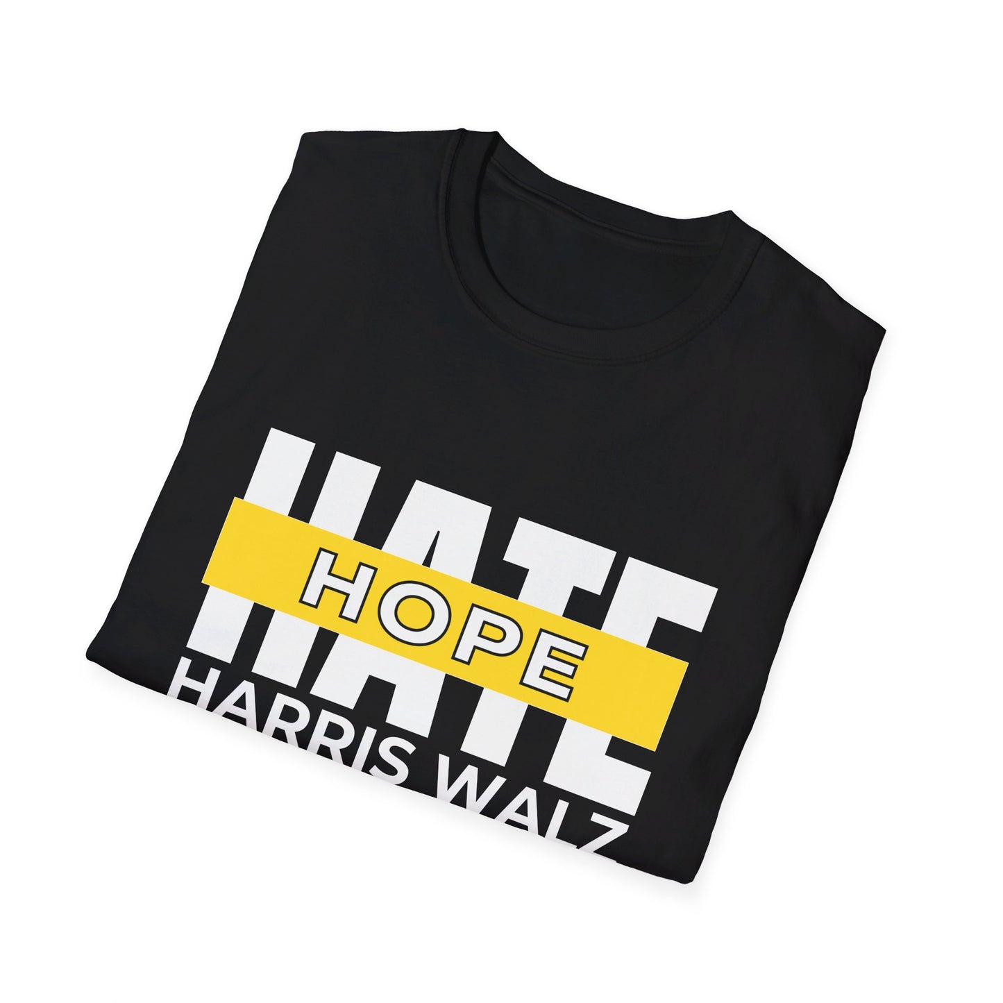 Hope Over Hate Harris Walz Tshirt - Soft, Unisex Style, Multiple Colors, Free Shipping, Kamala Harris Tshirt, Harris Walz Merchandise