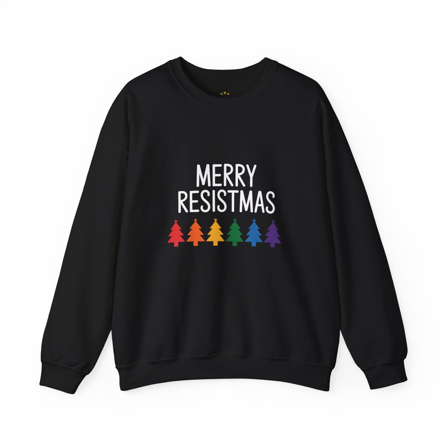 Merry Resistmas Sweatshirt, Holiday Sweatshirt, Christmas Sweatshirt, Anti Maga Sweatshirt, Multiple Colors, Free Shipping