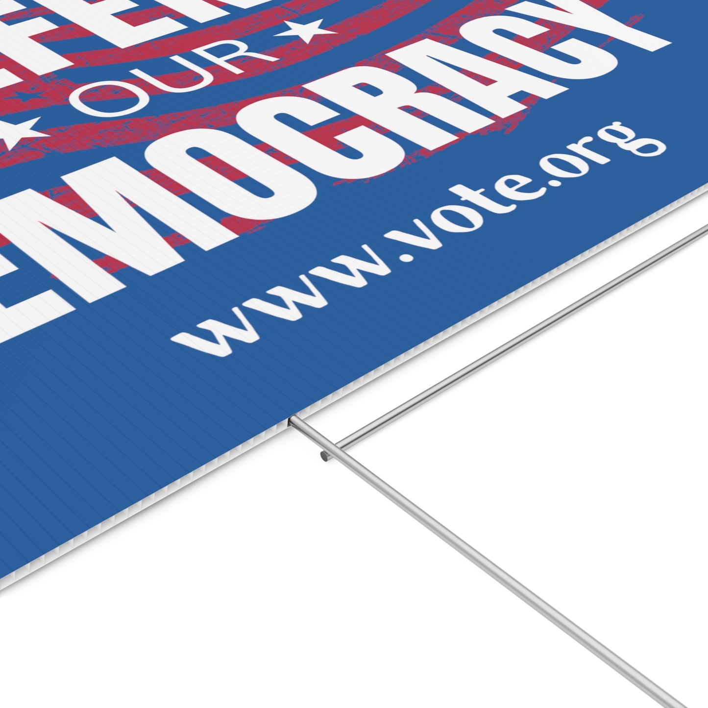 Democracy Yard Sign, Democracy Lawn Sign, Defend Democracy