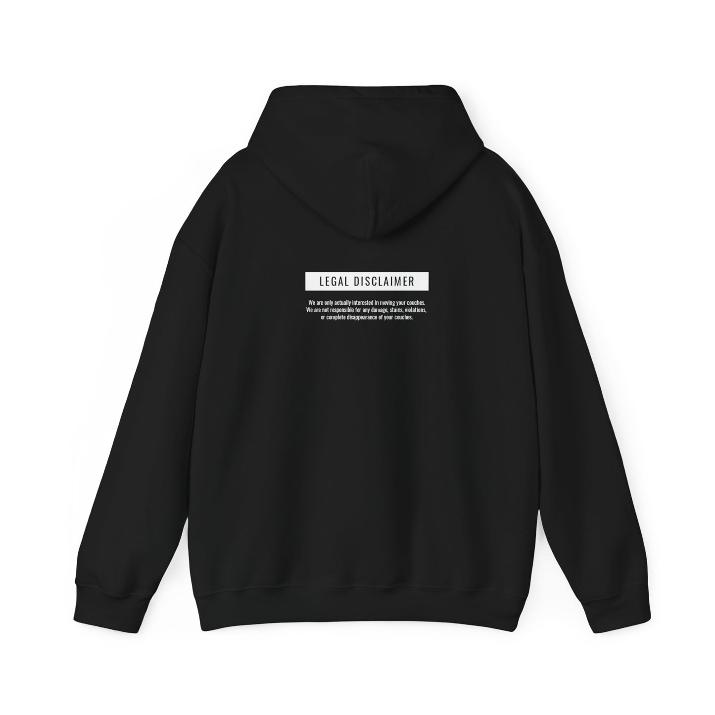 JD Vance Couch Unisex Hooded Sweatshirt, Front and Back Print, Multiple Colors