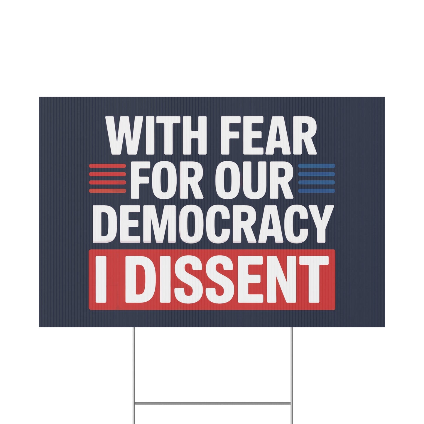 Supreme Court Yard Sign, Democracy Yard Sign, Anti Trump Yard Sign, Political Yard Sign, Print on Both Sides, Multiple Sizes