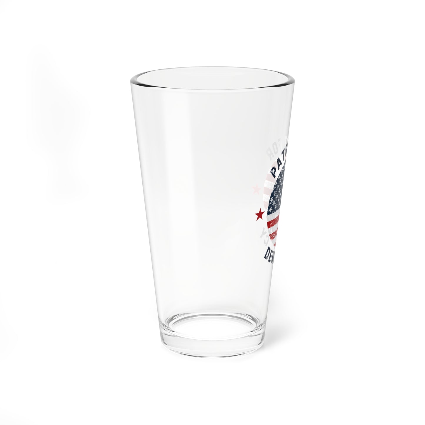 Election Day Drinking Glass, 16 oz., Patriot for Democracy