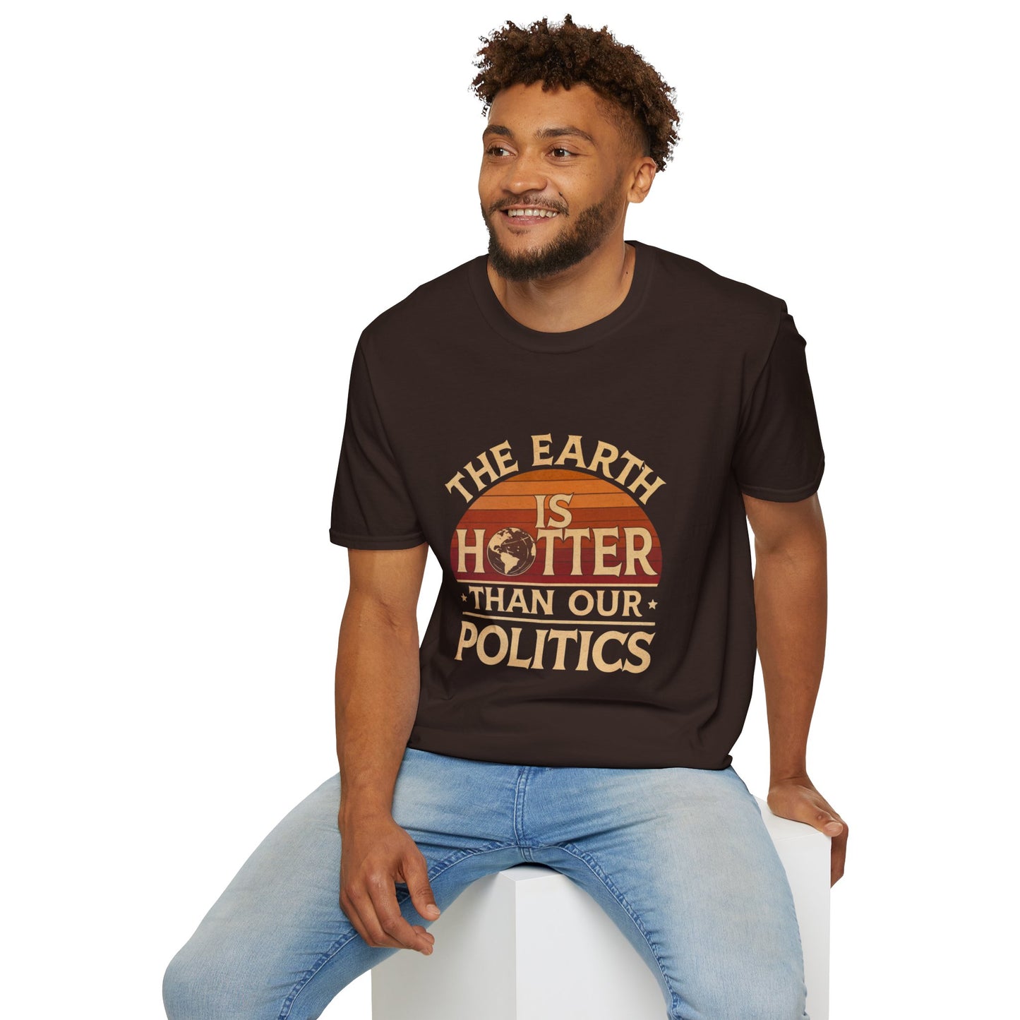 Earth Is Hotter Than Politics Tshirt, Climate Change Tshirt, Anti Trump Tshirt, Unisex, Multiple Colors, Free Shipping, Climate Shirt