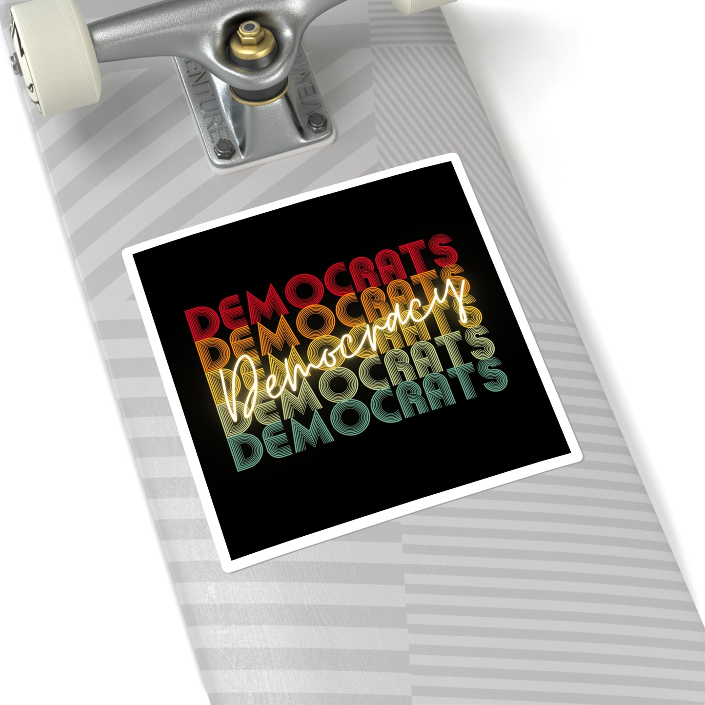 Democrats Democracy Sticker, Vinyl, Multiple Sizes, Free Shipping, Vote Sticker, Democrat Sticker