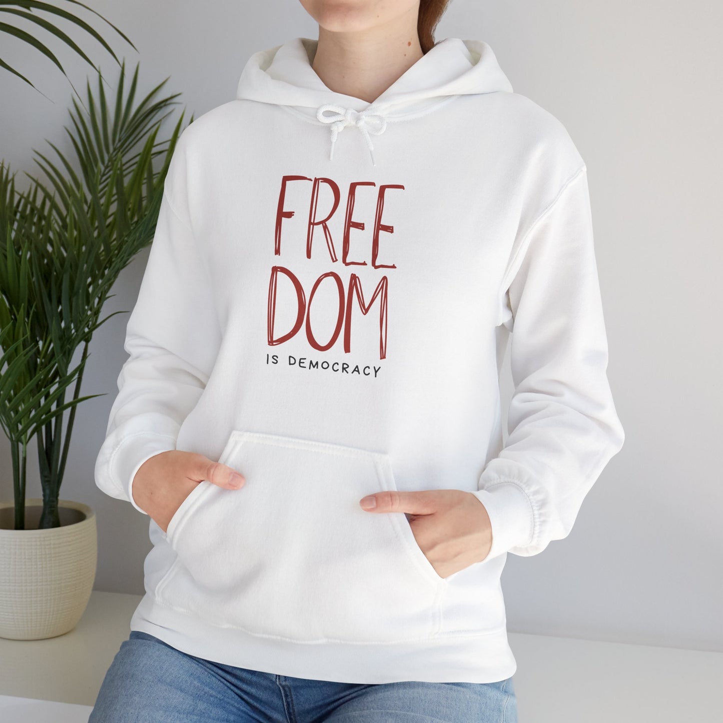 Democracy Hoodie, Freedom is Democracy, Democracy Sweatshirt