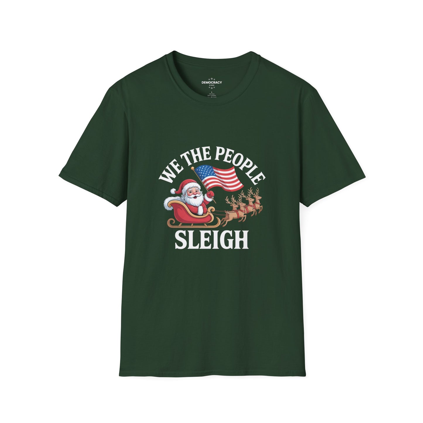We the People Sleigh Tshirt, Unisex, Multiple Colors, Merry Resistmas Shirt, Holiday Tshirt, Holiday Shirt, Christmas Tshirt, Free Shipping